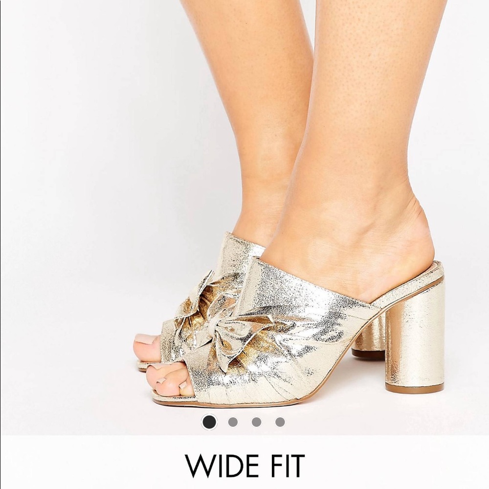 Asos wide fit bow mules